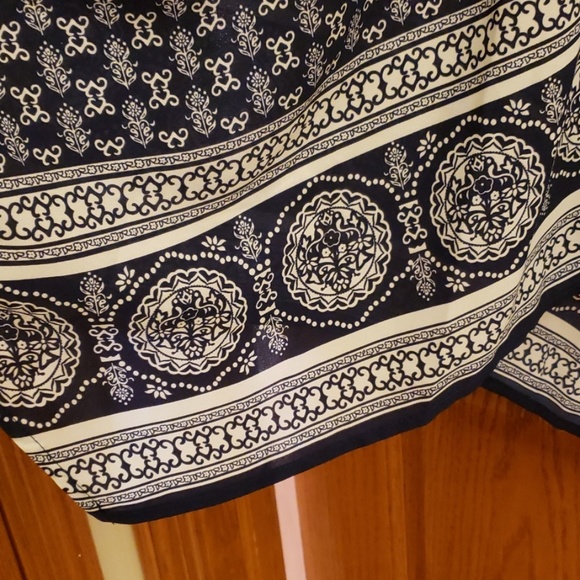 XL Blue and White Handkerchief Sundress - Picture 4 of 4